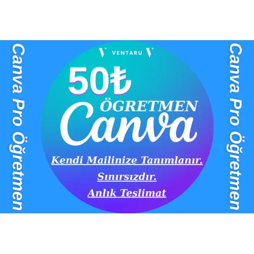  SINIRSIZ CANVA Öğretmen - Maile Davet